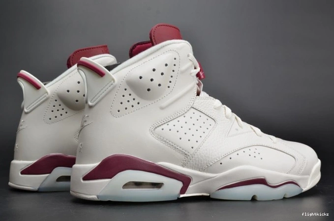 Maroon Air Jordan Retro white 384664-116 6 0905